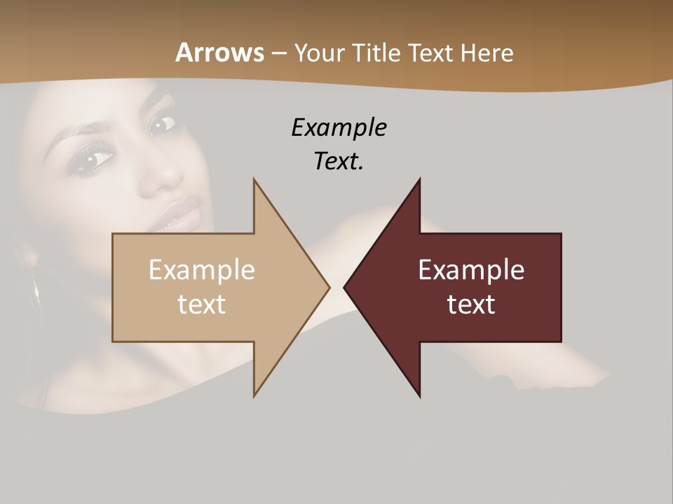 A Woman In A Black Dress Posing For A Picture PowerPoint Template