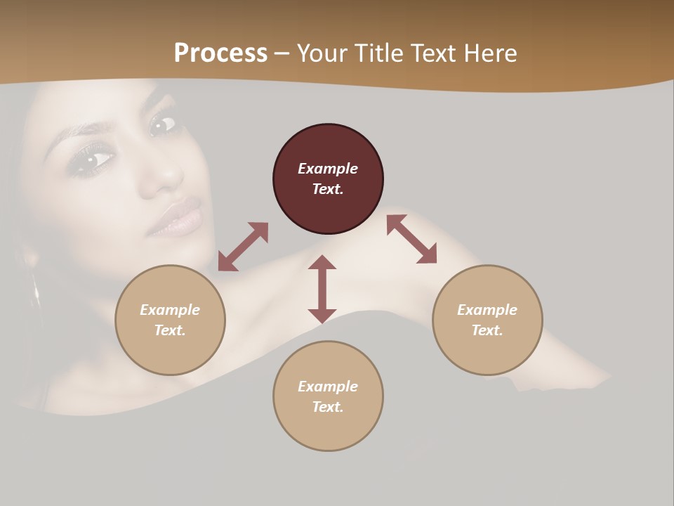 A Woman In A Black Dress Posing For A Picture PowerPoint Template