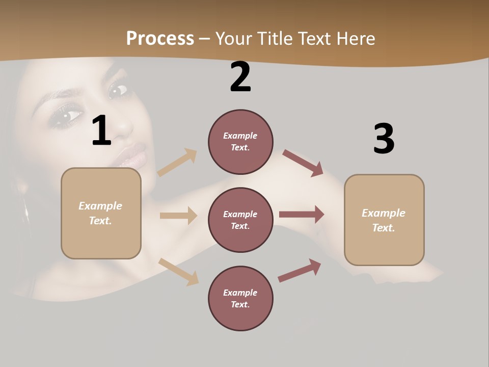 A Woman In A Black Dress Posing For A Picture PowerPoint Template