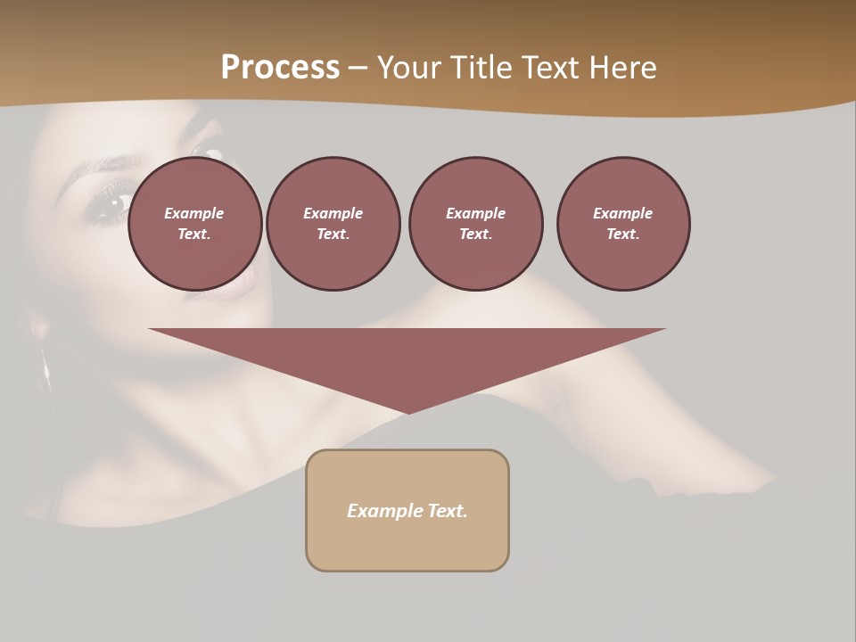 A Woman In A Black Dress Posing For A Picture PowerPoint Template