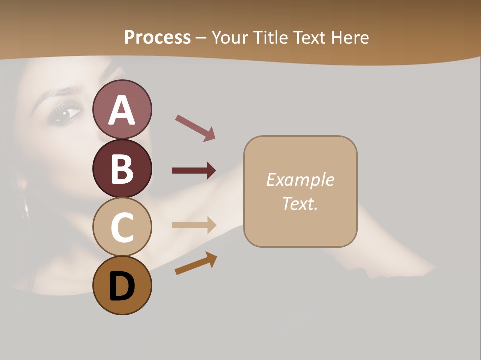 A Woman In A Black Dress Posing For A Picture PowerPoint Template