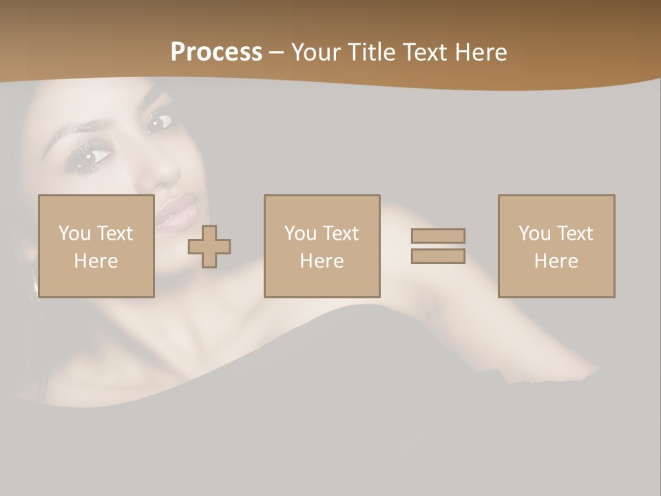 A Woman In A Black Dress Posing For A Picture PowerPoint Template