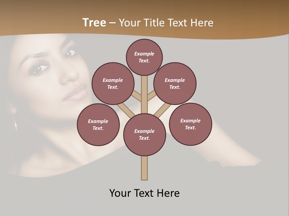 A Woman In A Black Dress Posing For A Picture PowerPoint Template