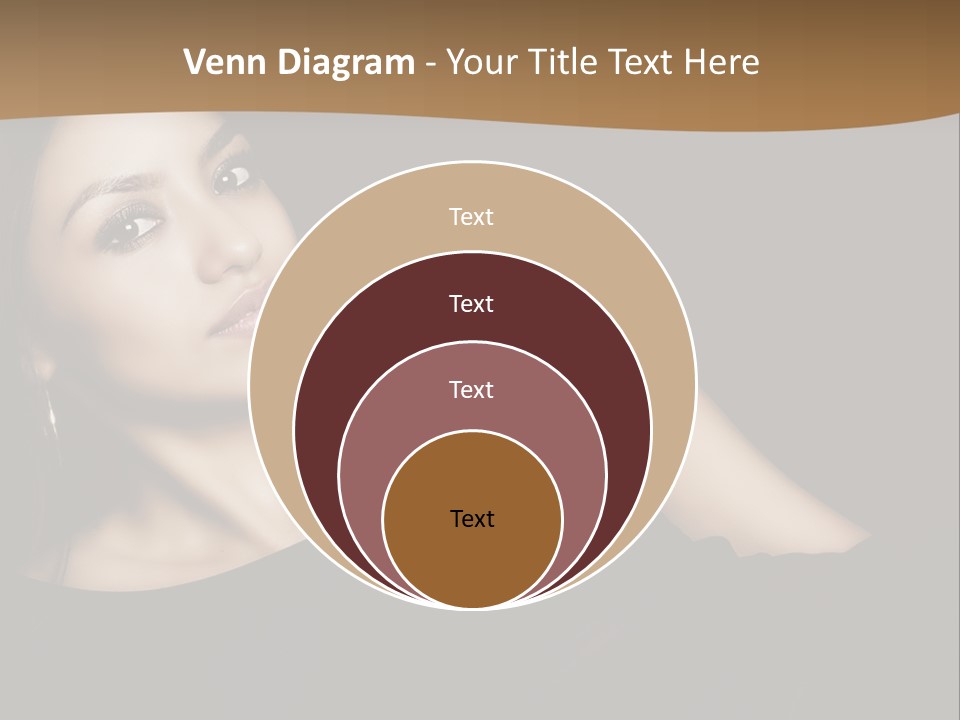 A Woman In A Black Dress Posing For A Picture PowerPoint Template