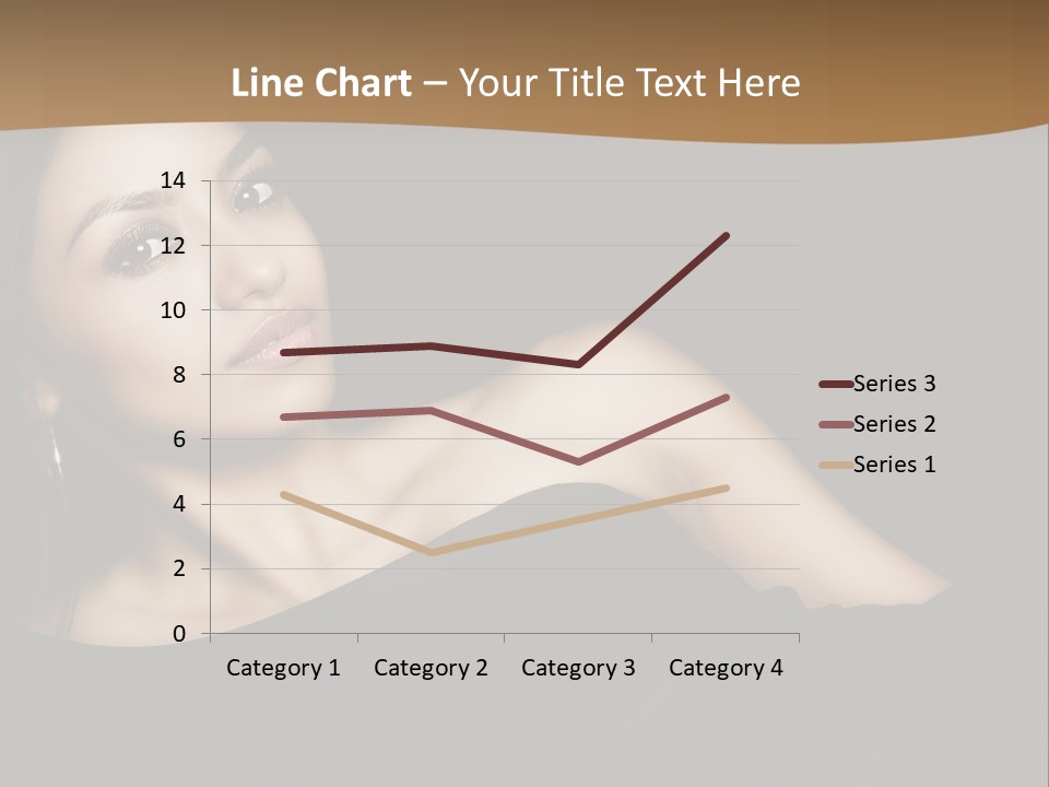 A Woman In A Black Dress Posing For A Picture PowerPoint Template