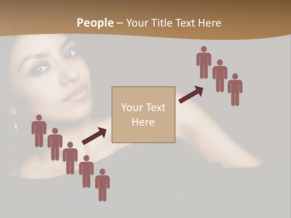 A Woman In A Black Dress Posing For A Picture PowerPoint Template