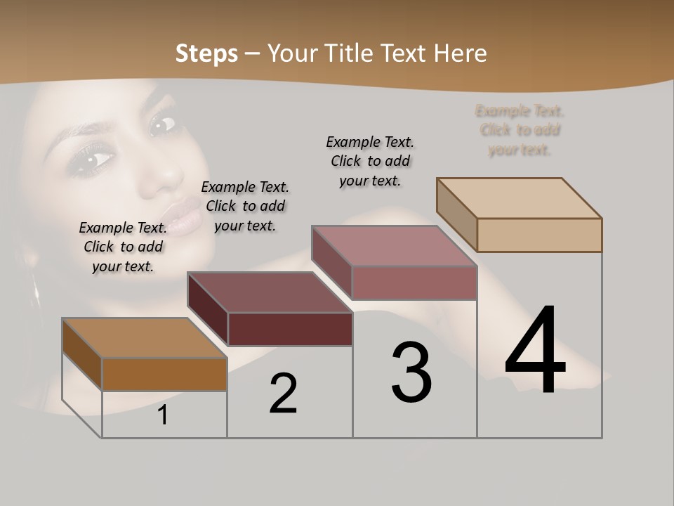 A Woman In A Black Dress Posing For A Picture PowerPoint Template
