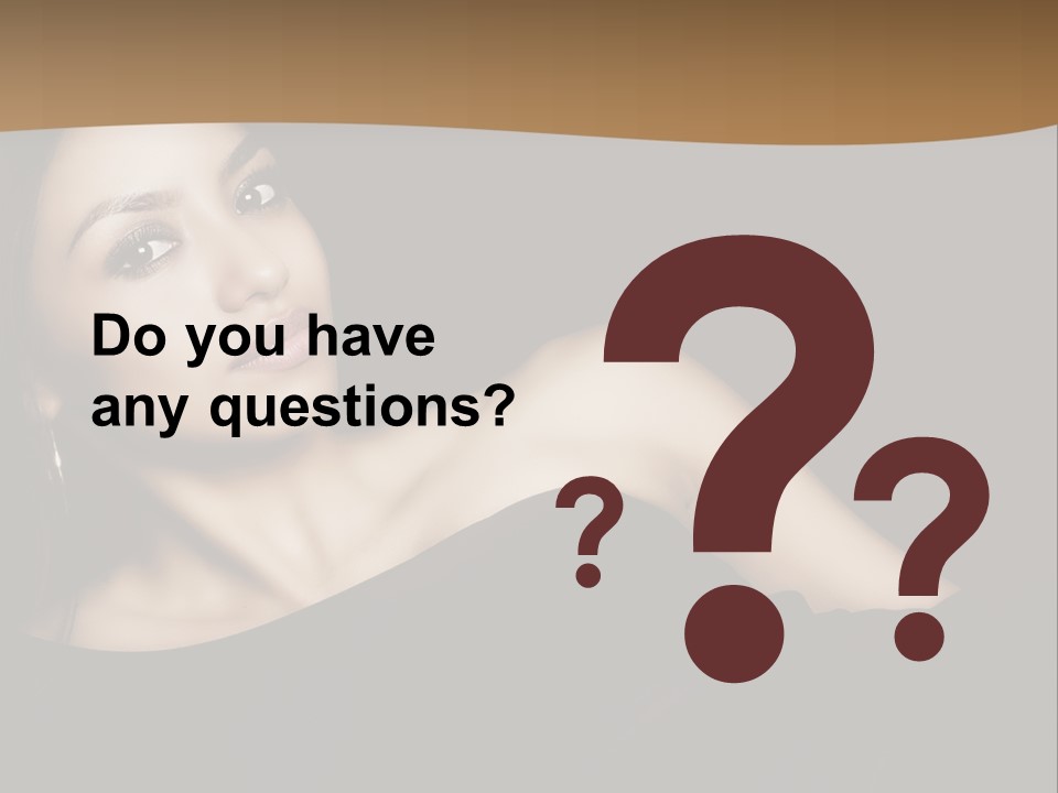 A Woman In A Black Dress Posing For A Picture PowerPoint Template