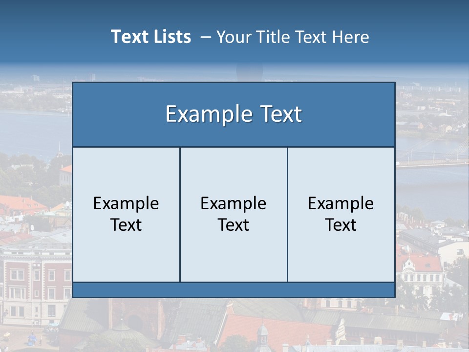 A View Of A City With A Bridge In The Background PowerPoint Template