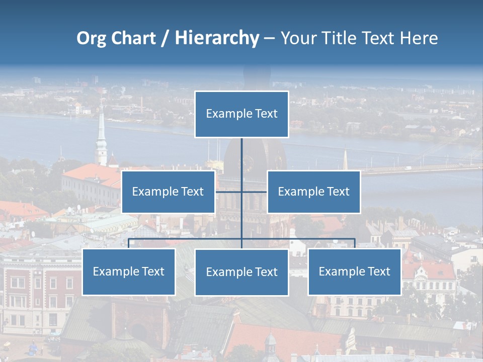 A View Of A City With A Bridge In The Background PowerPoint Template