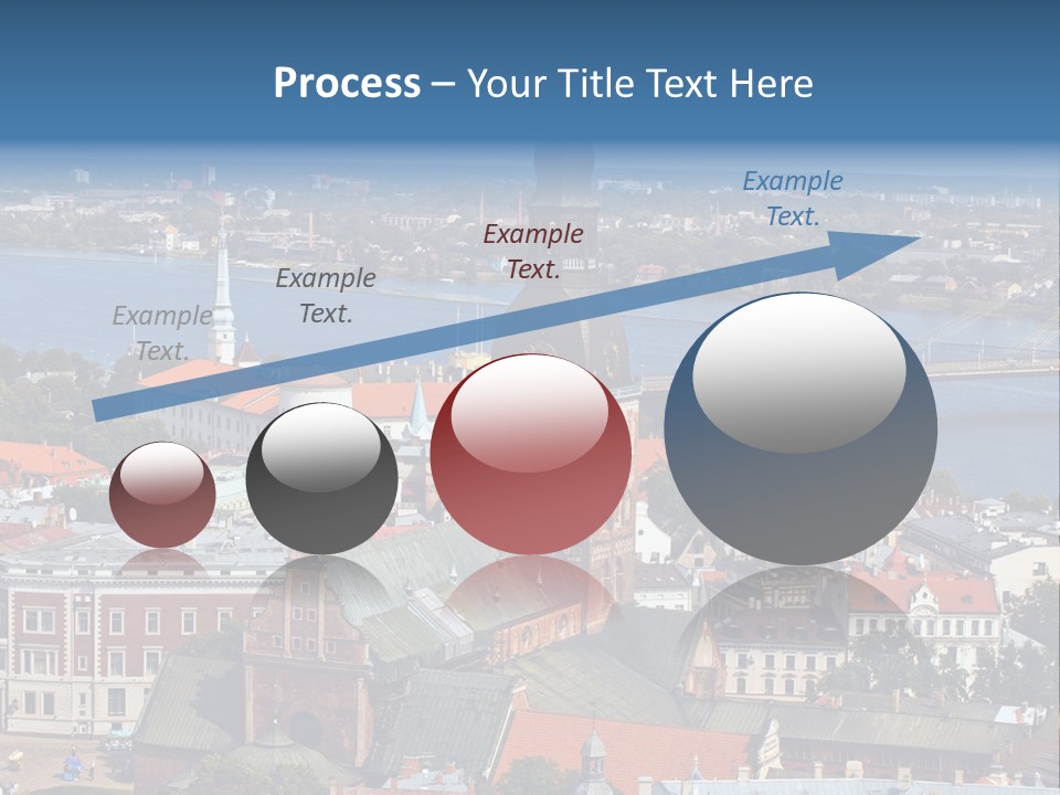 A View Of A City With A Bridge In The Background PowerPoint Template