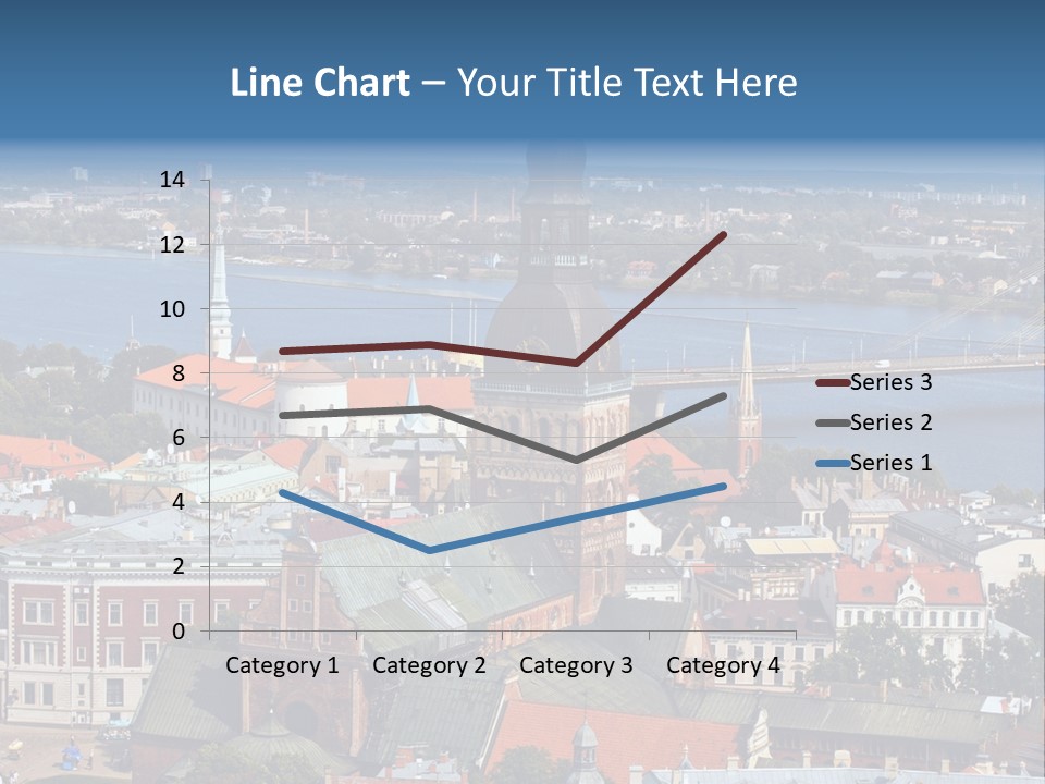 A View Of A City With A Bridge In The Background PowerPoint Template