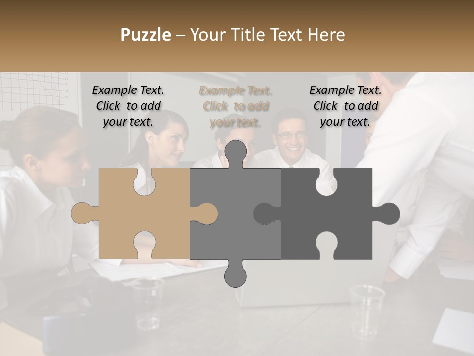 A Group Of People Sitting Around A Laptop Computer PowerPoint Template