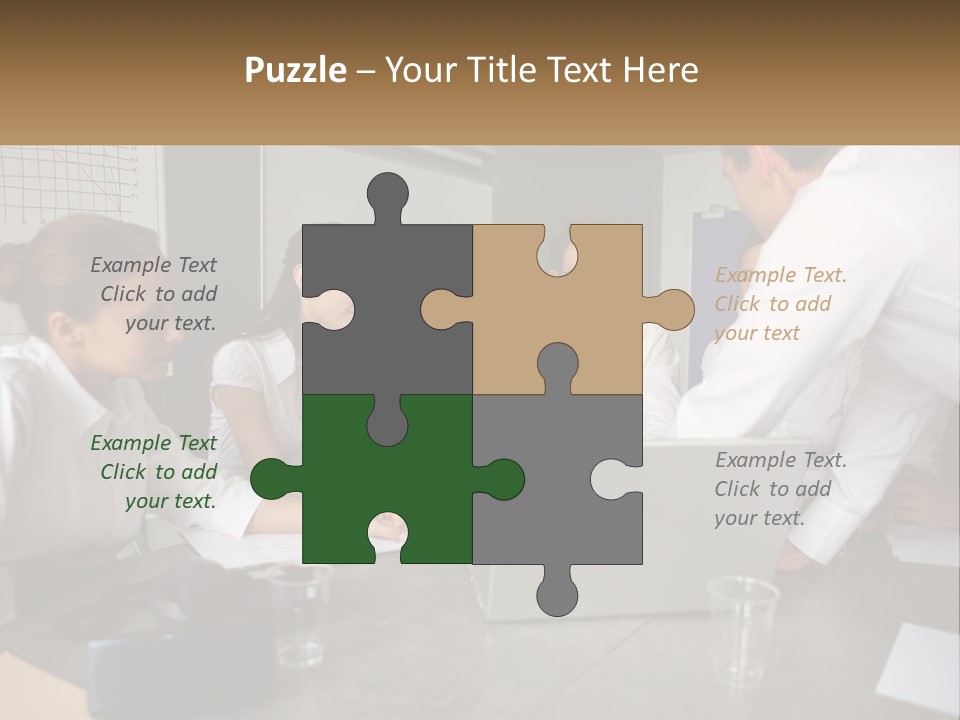 A Group Of People Sitting Around A Laptop Computer PowerPoint Template