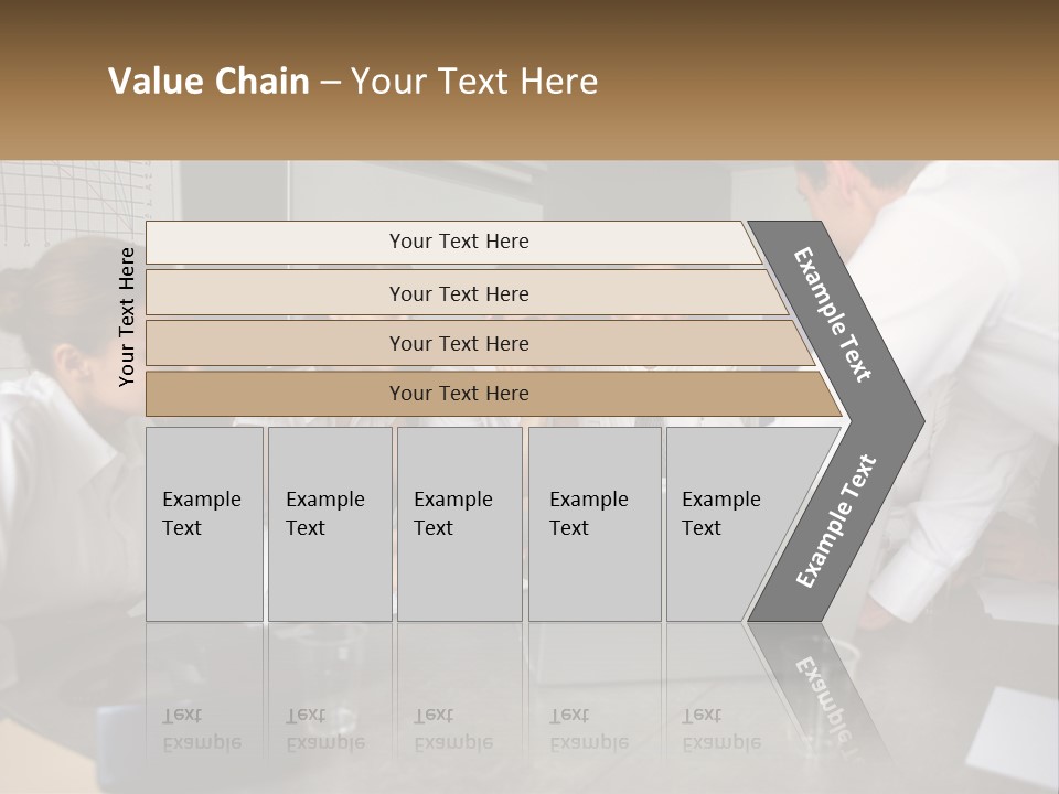 A Group Of People Sitting Around A Laptop Computer PowerPoint Template