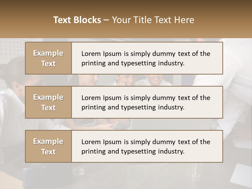 A Group Of People Sitting Around A Laptop Computer PowerPoint Template