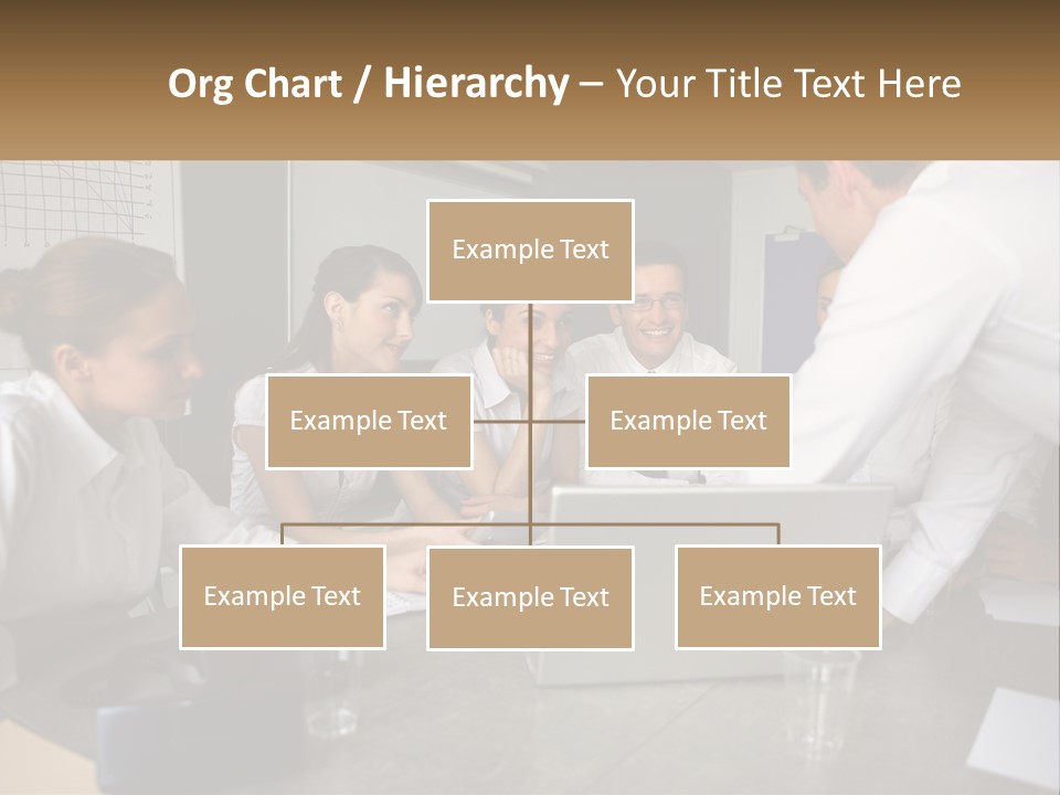 A Group Of People Sitting Around A Laptop Computer PowerPoint Template