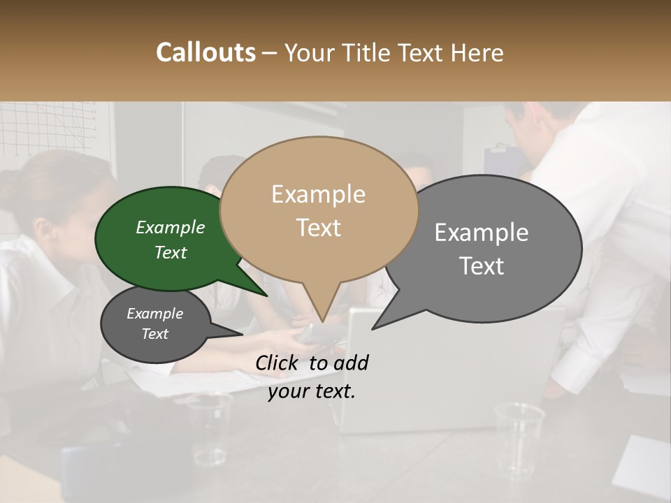 A Group Of People Sitting Around A Laptop Computer PowerPoint Template