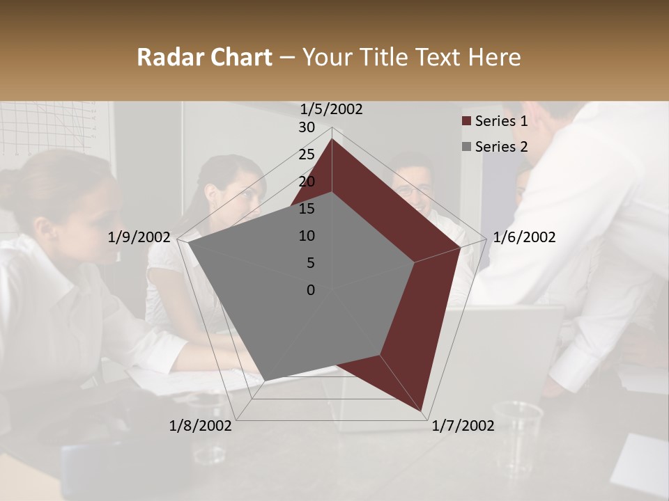 A Group Of People Sitting Around A Laptop Computer PowerPoint Template