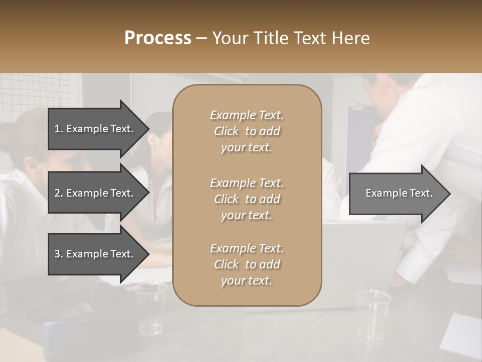 A Group Of People Sitting Around A Laptop Computer PowerPoint Template