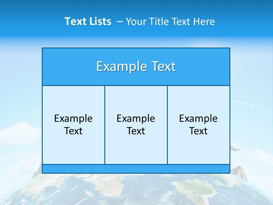 A Picture Of The World With A Lot Of Landmarks On It PowerPoint Template
