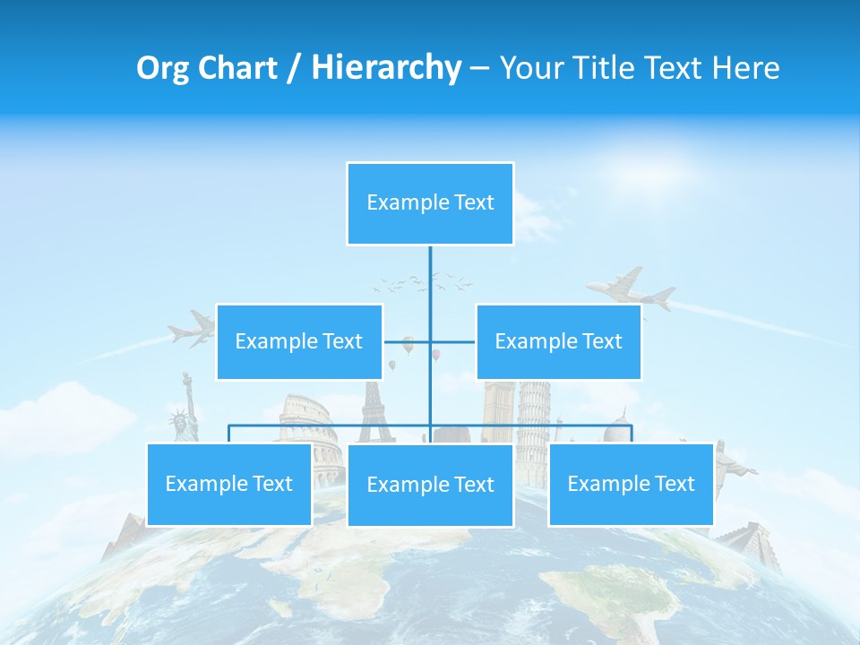 A Picture Of The World With A Lot Of Landmarks On It PowerPoint Template