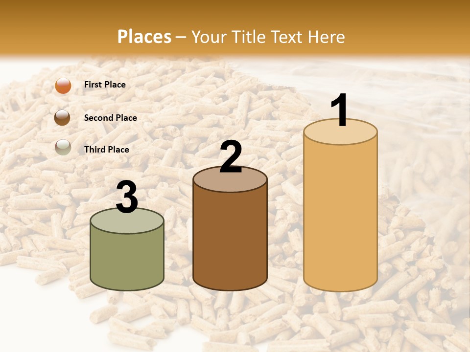 A Bag Full Of Rice On A White Background PowerPoint Template