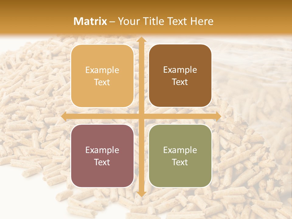 A Bag Full Of Rice On A White Background PowerPoint Template