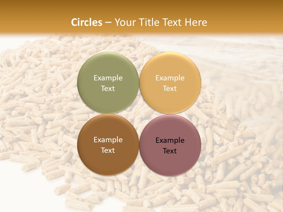 A Bag Full Of Rice On A White Background PowerPoint Template