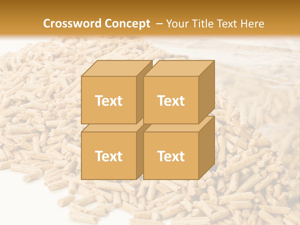 A Bag Full Of Rice On A White Background PowerPoint Template