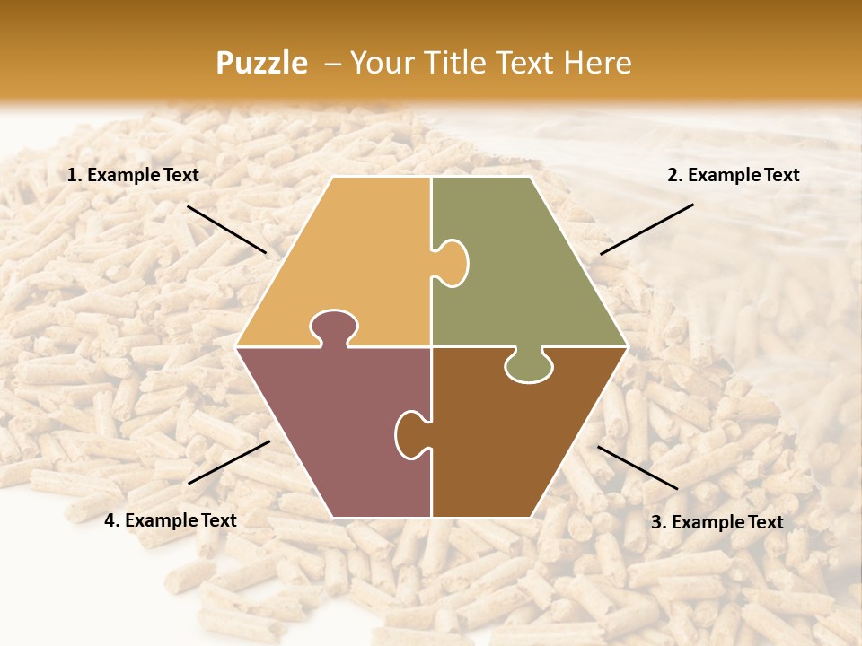 A Bag Full Of Rice On A White Background PowerPoint Template