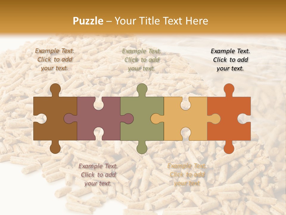 A Bag Full Of Rice On A White Background PowerPoint Template