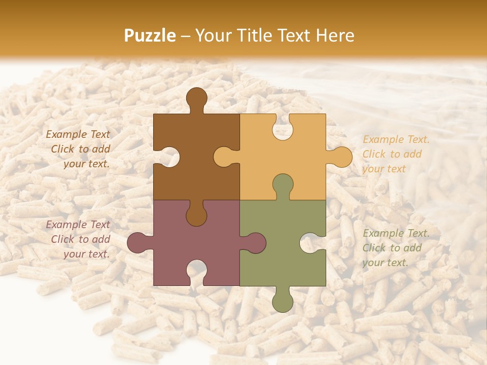 A Bag Full Of Rice On A White Background PowerPoint Template