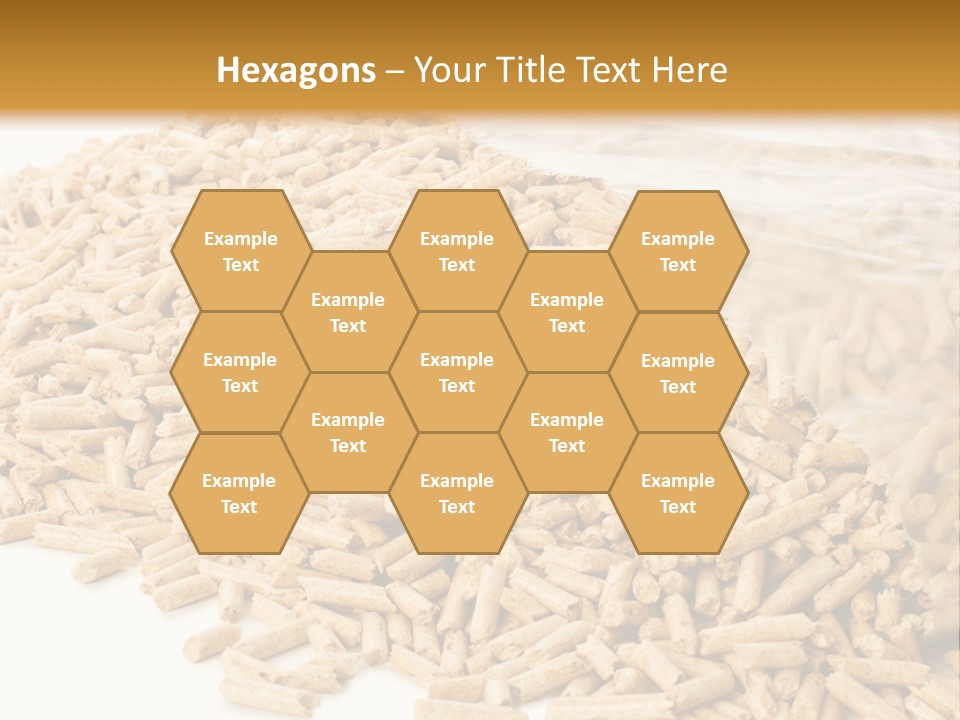 A Bag Full Of Rice On A White Background PowerPoint Template