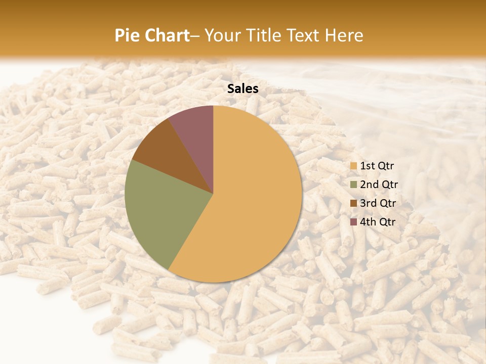 A Bag Full Of Rice On A White Background PowerPoint Template