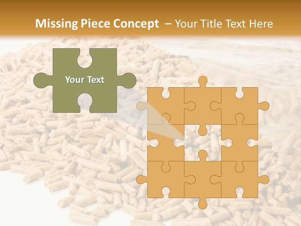 A Bag Full Of Rice On A White Background PowerPoint Template