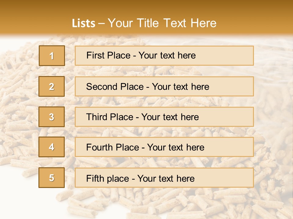 A Bag Full Of Rice On A White Background PowerPoint Template