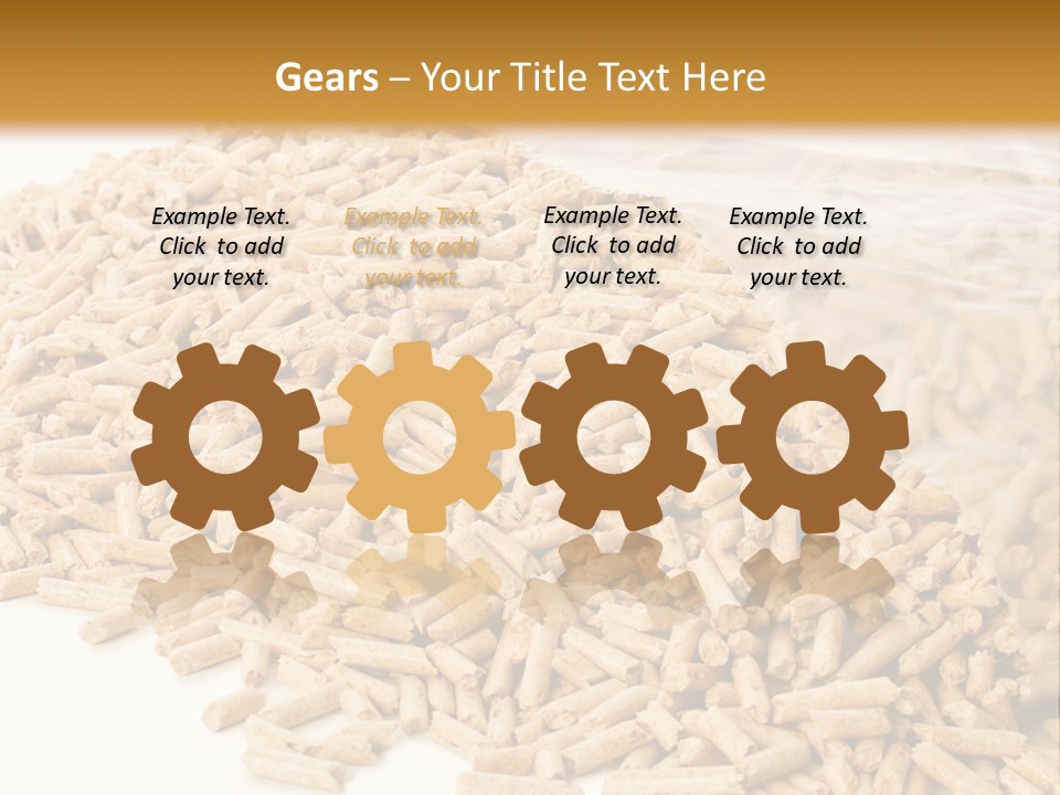 A Bag Full Of Rice On A White Background PowerPoint Template