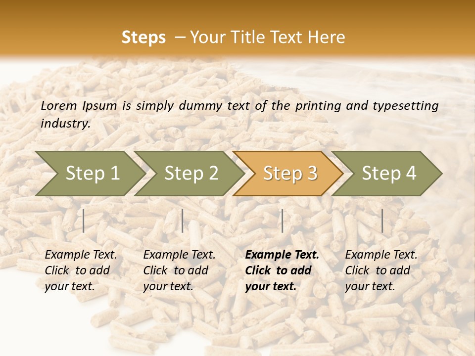 A Bag Full Of Rice On A White Background PowerPoint Template