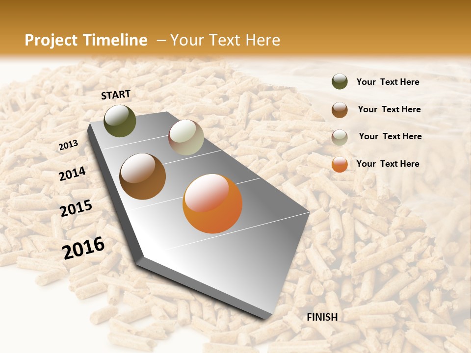 A Bag Full Of Rice On A White Background PowerPoint Template