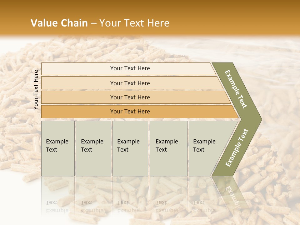 A Bag Full Of Rice On A White Background PowerPoint Template