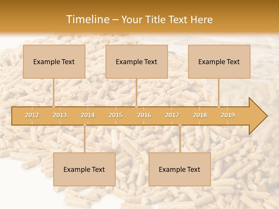 A Bag Full Of Rice On A White Background PowerPoint Template