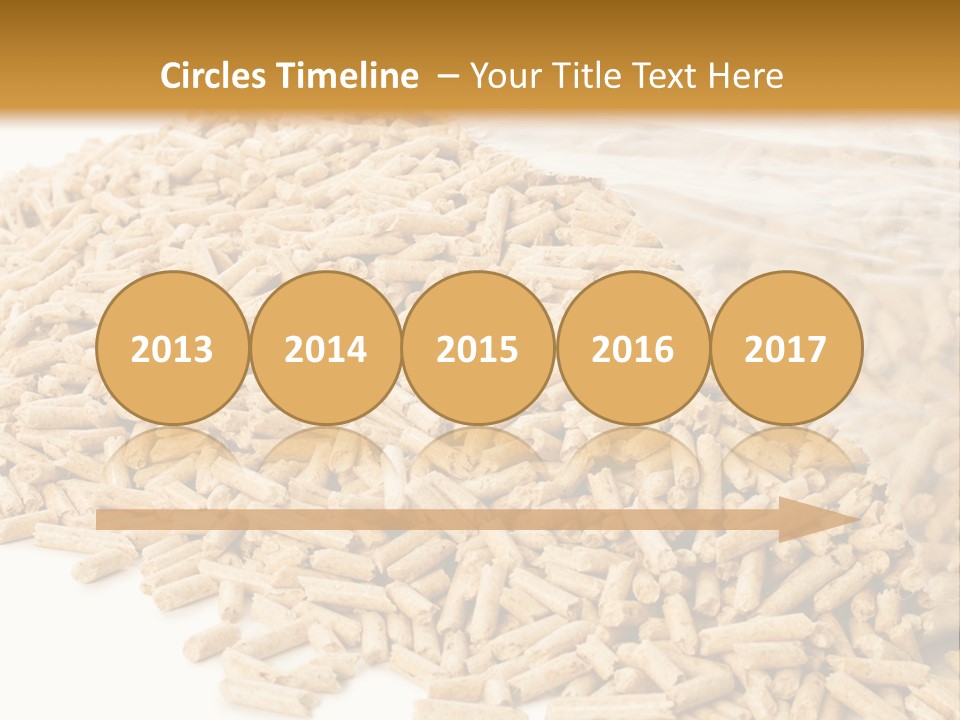 A Bag Full Of Rice On A White Background PowerPoint Template