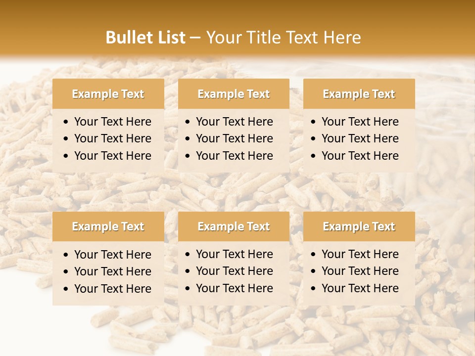 A Bag Full Of Rice On A White Background PowerPoint Template