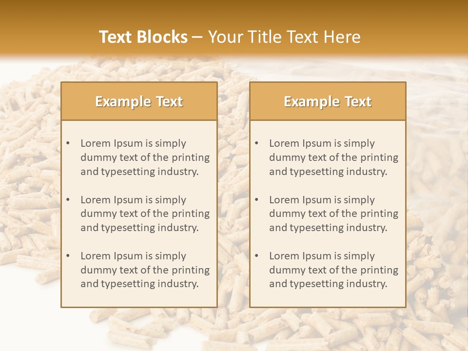 A Bag Full Of Rice On A White Background PowerPoint Template