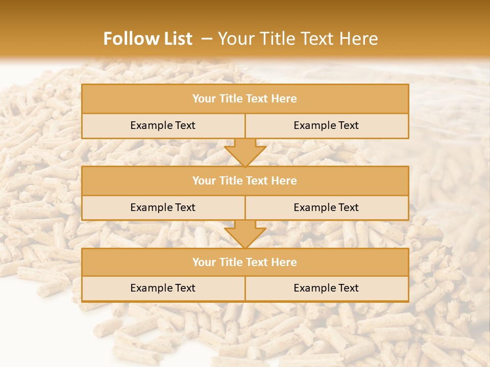 A Bag Full Of Rice On A White Background PowerPoint Template