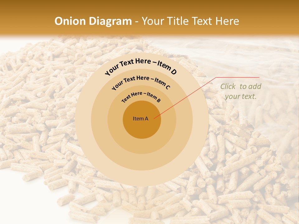 A Bag Full Of Rice On A White Background PowerPoint Template