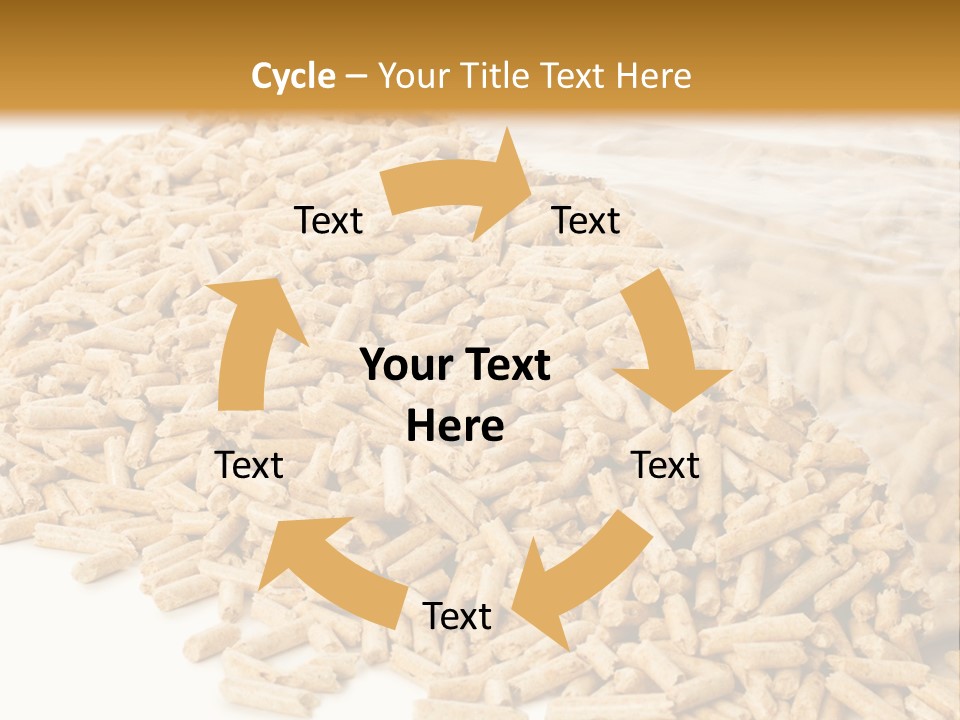 A Bag Full Of Rice On A White Background PowerPoint Template