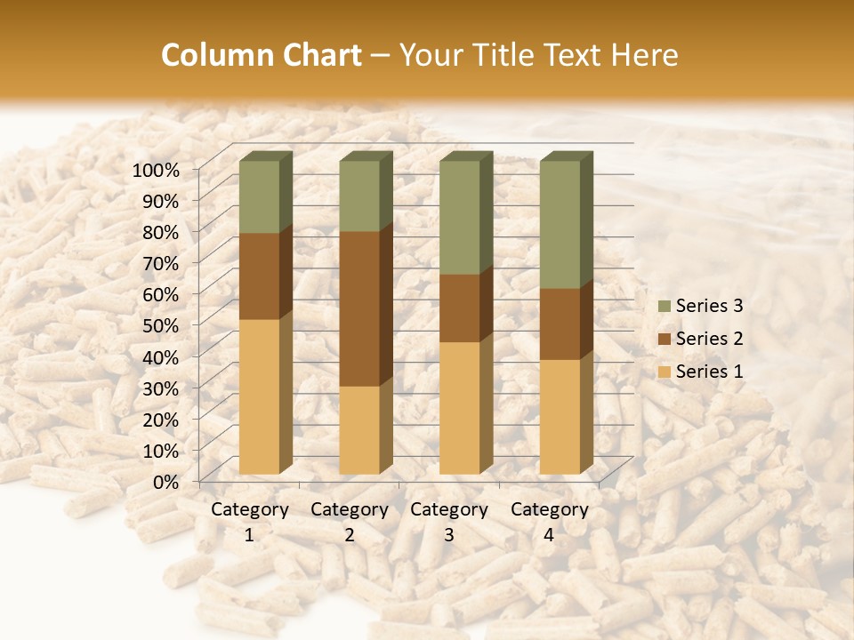 A Bag Full Of Rice On A White Background PowerPoint Template