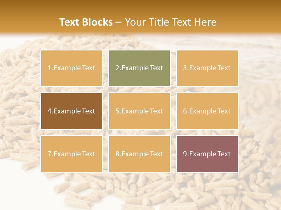 A Bag Full Of Rice On A White Background PowerPoint Template